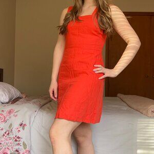 Gap Orange Linen Dress